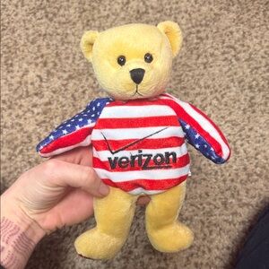 2001 vintage Verizon Patriotic Teddy Bear
